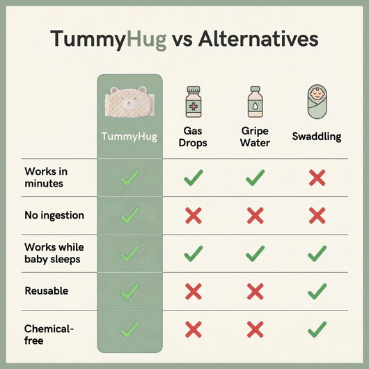 TummyHug - gentle comfort for little tummies.