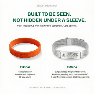 Emdica Customizable Medical Bracelet